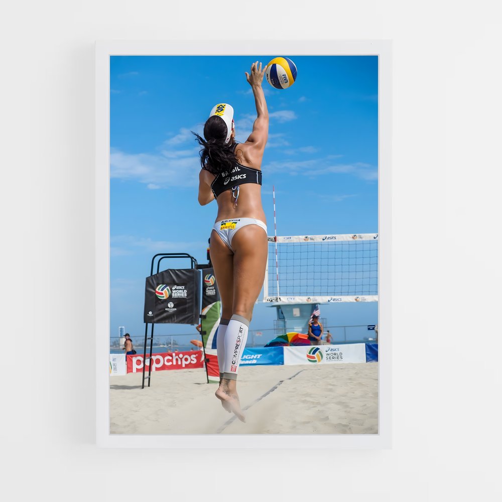 Poster Beach Power – affiche Beach-volley (vue 3)